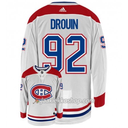 Miehille NHL Montreal Canadiens Pelipaita JONATHAN DROUIN 92 Adidas Valkoinen Authentic
